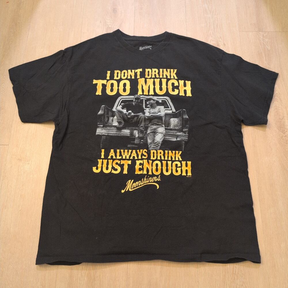Moonshiners Adult 2XL Shirt Drink Alcohol Biker Punk Skater Grunge Cars